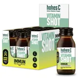 hohes C Vitamin Shot Immun (12 x 60ml) – Für die Abwehrkräfte; mit Orange, Mango, Kurkuma-Extrakt, Ingwer - vegan, ohne Zuckerzusatz & Konservierungsstoffe