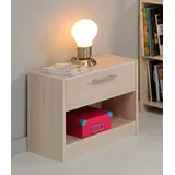 Parisot Nachtschrank Charly 44 x 28 x 40 cm Beige/Braun