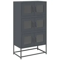 VidaXL Highboard Anthrazit 68x39x123 cm Stahl