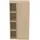 Ideal Standard Finesse Halbhochschrank 60 x 30 x 120 cm Eiche/Glas