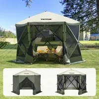 Vevor Pop-Up-Pavillonzelt 3,05 x 3,05 m inkl. 6 Seitenteile Grün