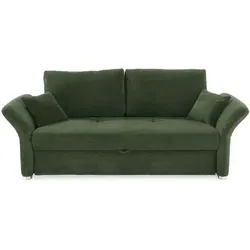 Schlafsofa Luca Cord Grün 163 x 201 cm