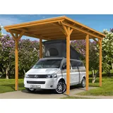 SKANHOLZ Skan Holz Carport Emsland Caravan 404 x 604 cm Eiche hell