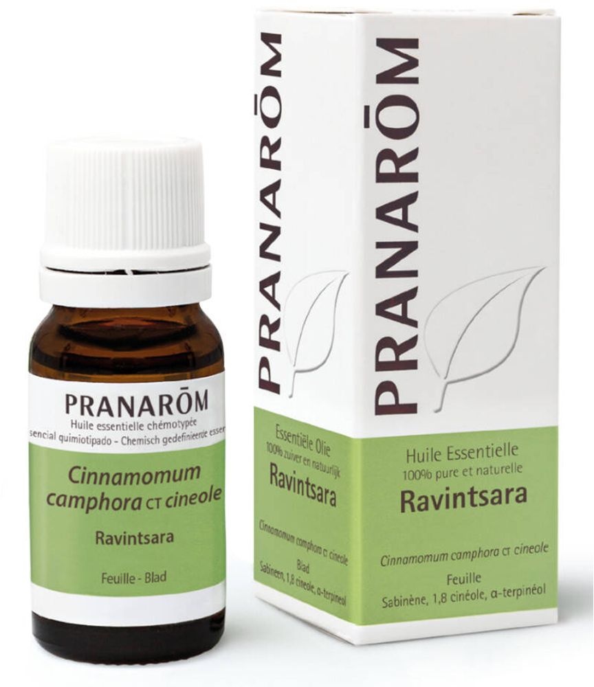 PRANARÔM - Ravintsara - Huile Essentielle Chémotypée - Confort Respiratoire & Défenses Naturelles - 100 % Pure Et Naturelle - HECT - 10 ml 10 ml huile