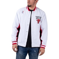 Mitchell & Ness Mitchell and Ness Authentic Warm Up Chicago Bulls jacke, Gr. M, Herren, weiß / rot