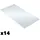 Tectake Doppelstegplatte Hohlkammerplatten 121 x 60,5 x 0,6 cm 0,6 mm lichtdurchlässig wärmedämmend temperaturresistent robust weiß