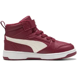 Puma Rebound V6 Mid Kinder team regal rot/warm weiß/puma weiß 29