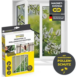 EasyMaxx Insektenschutz Fenster 110 x 130 cm Schwarz