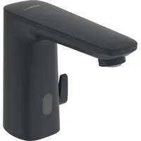 Hansa Infrarot-Waschtischarmatur HANSAELECTRA SAFETY matt-sw, Batteriebetr., Ausladung 117mm