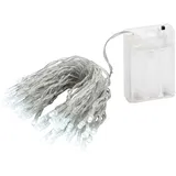 Lex LED Lichterkette Batterie 7,35m 50 LEDs kaltweiß Innen - transparent...