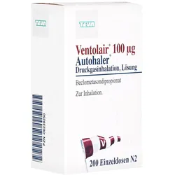 VENTOLAIR 100 μg 200 Hub Autoh.Dosieraerosol 200 Sp