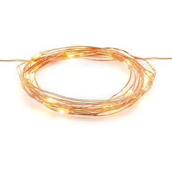 LED Lichterkette rosegold