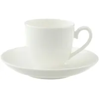Villeroy & Boch Espressotasse mit Untertasse 0,1 l Weiß 2 St.