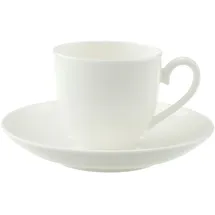Villeroy & Boch Espressotasse mit Untertasse 0,1 l Weiß 2 St.