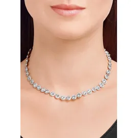 Swarovski Una Angelic Halskette Rund Weiss / Kristall Silber