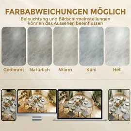 Homcom Esszimmertisch 110 x 76 cm grau
