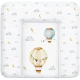 Ceba Baby Ceba Baby® weiche Wickelauflage 75x72 cm - Baby Wickelunterlage - Wickeltischauflage für Junge und Mädchen - Wasserdicht, abwaschbar - OEKO-TEX® Standard 100 - Made in EU - Luftballons