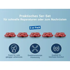 Betten-ABC Tellermodule für Tellerlattenrost verstellbar im 5er Set