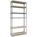 TKT Aktenregal Metall 210x100x30 cm silber