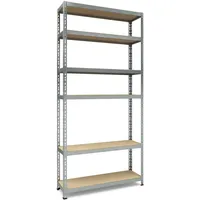 TKT Aktenregal Metall 210x100x30 cm silber