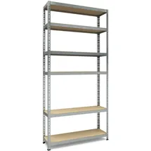 TKT Aktenregal Metall 210x100x30 cm silber