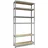 TKT Aktenregal Metall 210x100x30 cm silber
