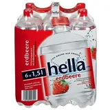 12 Flaschen Hella Erdbeere inc. 3,00€ EINWEG PET a 1,5 L Mineralwasser