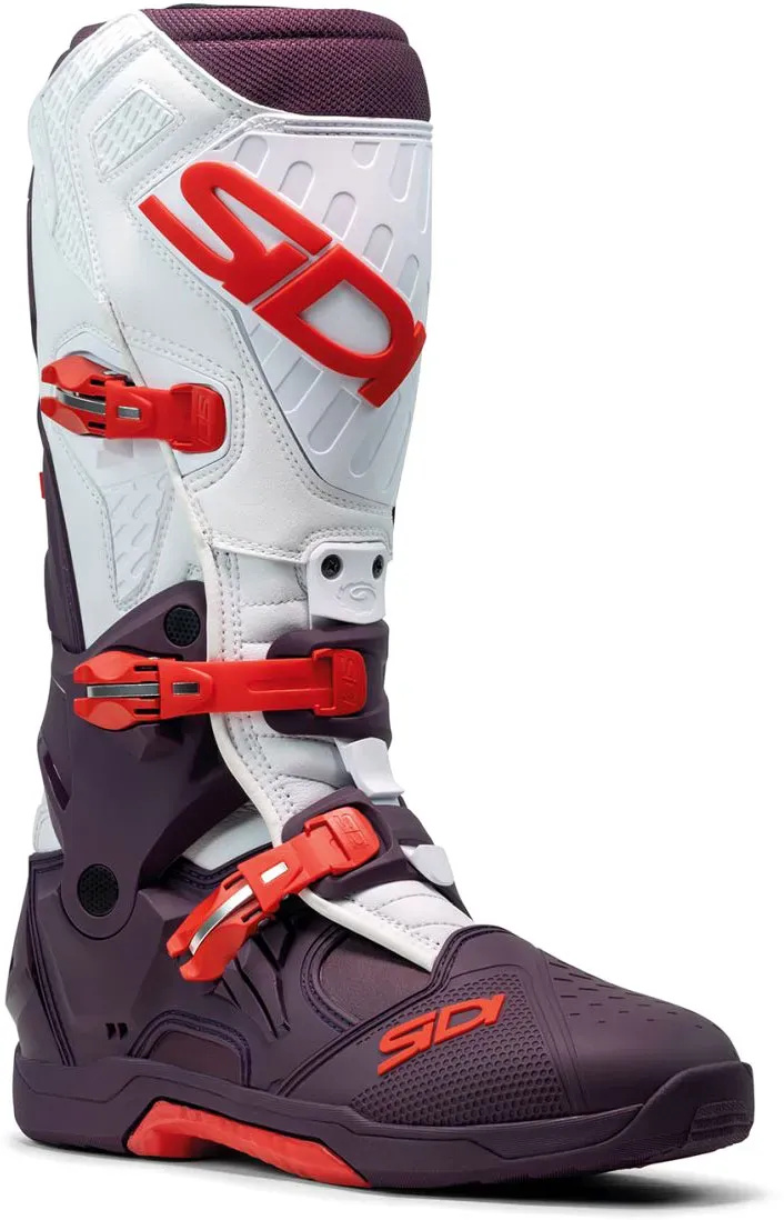 Sidi Crossair, bottes - Rouge Foncé/Blanc/Rouge - 44 EU