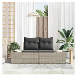 vidaXL Gartensofa Loungesofa grau