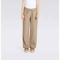 MAC Chiara Belt Leinenhose Braun 42 32
