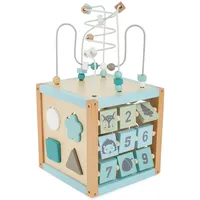 Bieco Motorikwürfel XXL Scandi-Chic Multicolor