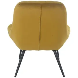 SalesFever Loungesessel Samt 76 x 86 x 87 cm gelb