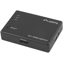 Lanberg HDMI Switch 3-Port + Micro USB-Port