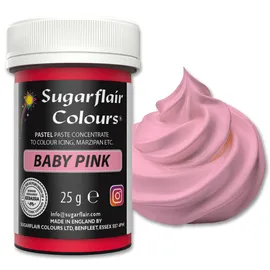 sugarflair colours Lebensmittelfarbe Pasta Pastel Baby Pink 25 g