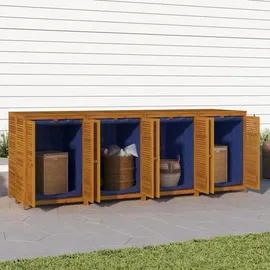 furnicato Gartenbox 280 x 87 x 104 cm Braun