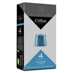 Cellini LUNGO VIVACE Kaffeekapseln Arabicabohnen mild 10 Portionen