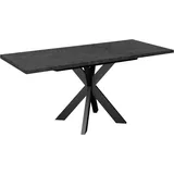 Mäusbacher Ausziehtisch 90 x 73 x 90 cm grau/schwarz