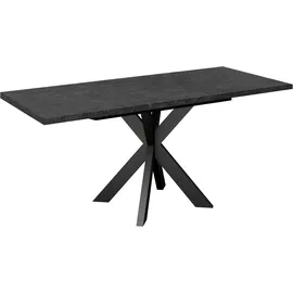 Mäusbacher Ausziehtisch 90 x 73 x 90 cm grau/schwarz