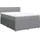 vidaXL Boxspringbett mit Matratze Hellgrau 140x200 cm Stoff