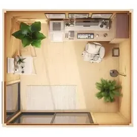 Weka Designhaus 412 3,19 x 3,19 m dunkelgrau