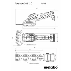Metabo Akku-Grasschere SGS 12 Q ohne Akku