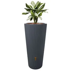 Regenspeicher Vaso inkl. Zubehör 220 l graphit grau