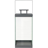 BLOMUS Laterne, Grau, Metall, Glas, quadratisch, 20.5x46x21 cm, Dekoration, Windlichter & Laternen, Laternen