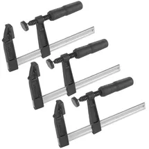 STAHLWERK 3 x Schraubzwinge 80x200 mm Klemmzwinge |stabile F-Zwinge