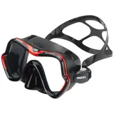 Mares Erwachsene Taucherbrille Mask ONE Vision Sunrise, Rot/Schwarz, BX, 411047