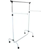 Wenko Trio Kleiderständer 87 x 165 x 44 cm weiß/silber