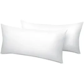 Beautissu BeauNuit UK Kopfkissen 40 x 80 cm Weiß