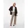 Vero Moda Anzughose VMTEXAS MW STRAIGHT PANT NOOS Materialmix, straight fit braun XS (34)