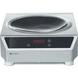 HENDI Induktionswok Modell 3500, 340x450x120 mm - Silber/Schwarz