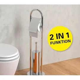 Eisl WC-Bürstengarnitur Toilettenpapierhalter stehend Chrom